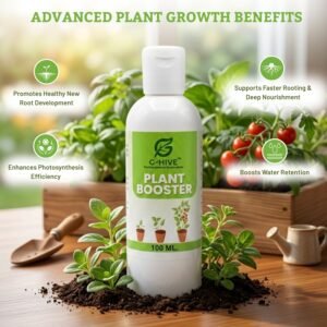plant boost liquid biofertilizer, (100 ml) | organic plant booster for speed growth | promotes healthy roots of all home garden plants | liquid fertilizer for plants home garden